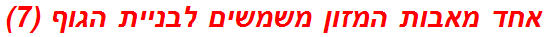 אחד מאבות המזון משמשים לבניית הגוף (7)