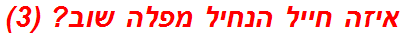 איזה חייל הנחיל מפלה שוב? (3)