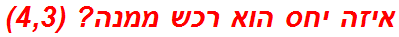 איזה יחס הוא רכש ממנה? (4,3)