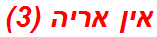 אין אריה (3)