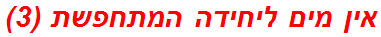 אין מים ליחידה המתחפשת (3)