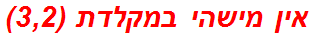 אין מישהי במקלדת (3,2)