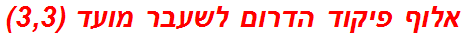 אלוף פיקוד הדרום לשעבר מועד (3,3)