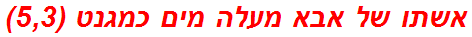 אשתו של אבא מעלה מים כמגנט (5,3)