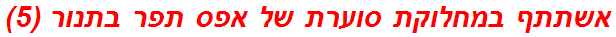 אשתתף במחלוקת סוערת של אפס תפר בתנור (5)