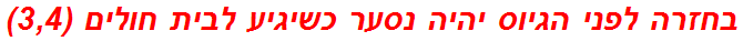 בחזרה לפני הגיוס יהיה נסער כשיגיע לבית חולים (3,4)