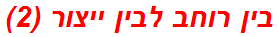 בין רוחב לבין ייצור (2)