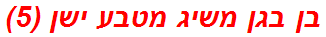 בן בגן משיג מטבע ישן (5)