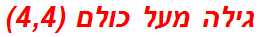 גילה מעל כולם (4,4)