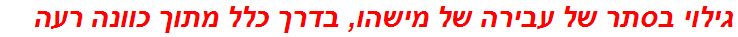 גילוי בסתר של עבירה של מישהו, בדרך כלל מתוך כוונה רעה