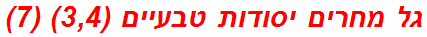 גל מחרים יסודות טבעיים (3,4) (7)