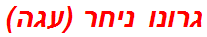 גרונו ניחר (עגה)