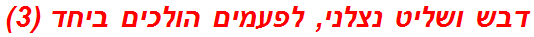 דבש ושליט נצלני, לפעמים הולכים ביחד (3)