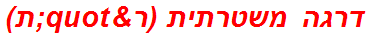 דרגה משטרתית (ר"ת)