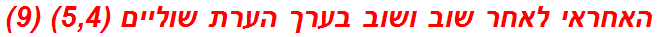 האחראי לאחר שוב ושוב בערך הערת שוליים (5,4) (9)