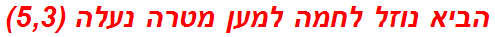 הביא נוזל לחמה למען מטרה נעלה (5,3)