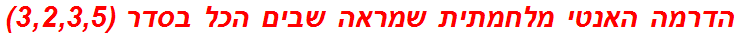 הדרמה האנטי מלחמתית שמראה שבים הכל בסדר (3,2,3,5)