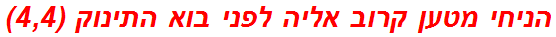 הניחי מטען קרוב אליה לפני בוא התינוק (4,4)