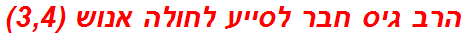 הרב גיס חבר לסייע לחולה אנוש (3,4)