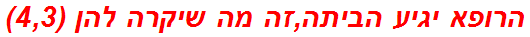 הרופא יגיע הביתה,זה מה שיקרה להן (4,3)