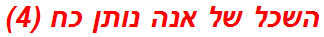 השכל של אנה נותן כח (4)