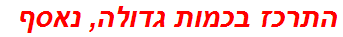 התרכז בכמות גדולה, נאסף