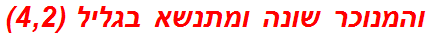 והמנוכר שונה ומתנשא בגליל (4,2)