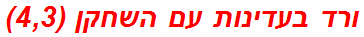 ורד בעדינות עם השחקן (4,3)