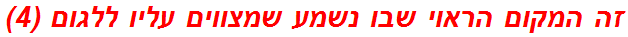 זה המקום הראוי שבו נשמע שמצווים עליו ללגום (4)