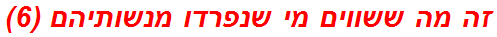 זה מה ששווים מי שנפרדו מנשותיהם (6)