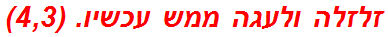 זלזלה ולעגה ממש עכשיו. (4,3)