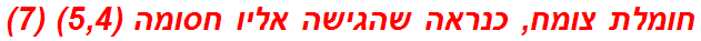 חומלת צומח, כנראה שהגישה אליו חסומה (5,4) (7)