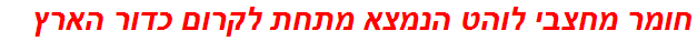 חומר מחצבי לוהט הנמצא מתחת לקרום כדור הארץ