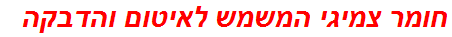 חומר צמיגי המשמש לאיטום והדבקה