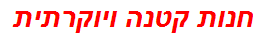 חנות קטנה ויוקרתית