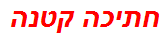 חתיכה קטנה