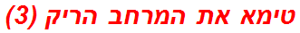 טימא את המרחב הריק (3)