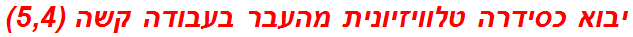 יבוא כסידרה טלוויזיונית מהעבר בעבודה קשה (5,4)