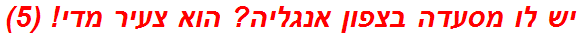 יש לו מסעדה בצפון אנגליה? הוא צעיר מדי! (5)