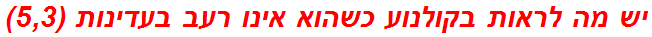 יש מה לראות בקולנוע כשהוא אינו רעב בעדינות (5,3)