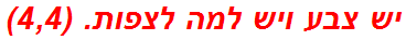 יש צבע ויש למה לצפות. (4,4)