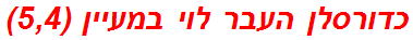 כדורסלן העבר לוי במעיין (5,4)