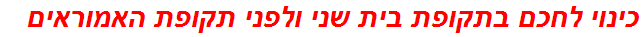 כינוי לחכם בתקופת בית שני ולפני תקופת האמוראים