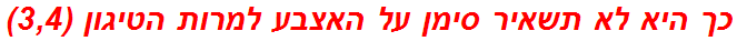 כך היא לא תשאיר סימן על האצבע למרות הטיגון (3,4)