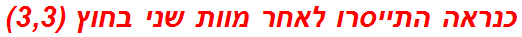 כנראה התייסרו לאחר מוות שני בחוץ (3,3)