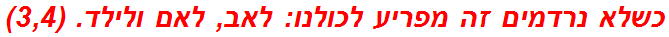 כשלא נרדמים זה מפריע לכולנו: לאב, לאם ולילד. (3,4)