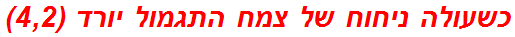 כשעולה ניחוח של צמח התגמול יורד (4,2)