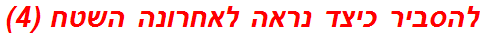 להסביר כיצד נראה לאחרונה השטח (4)