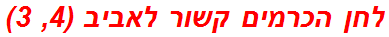 לחן הכרמים קשור לאביב (4, 3)