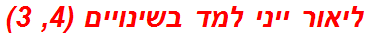 ליאור ייני למד בשינויים (4, 3)